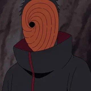 🕷 Tobi Naruto anime, manga, mask, spiral, Tobi telegram sticker