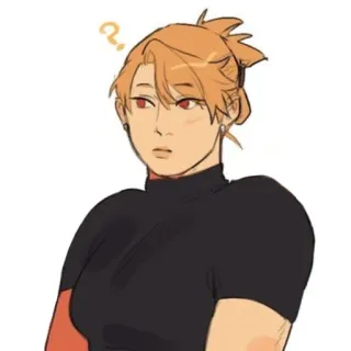 🤨 mulher, desenho animado, pessoa, expressão, pergunta, ilustração telegram sticker