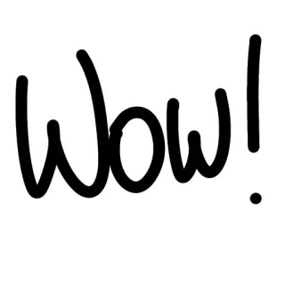 🤩 Wow! exclamation, wow, expression, réaction, surprise telegram sticker