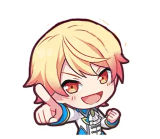 🌟 Anime, Desenho animado, Chibi, Feliz, Fofo whatsapp sticker