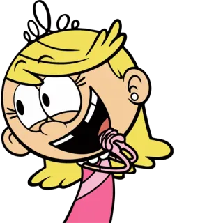 😃 Lola Loud The Loud House Dessin animé, Enfant, Joyeux, Blond, Fille telegram sticker