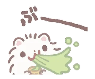Pomeranian Mochi @mewsticks telegram stickers