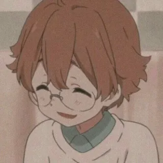 🤓 anime, boy, glasses, cute, illustration, cartoon telegram sticker