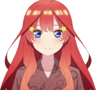 🍓 аниме, девушка, рыжие волосы, персонаж telegram sticker