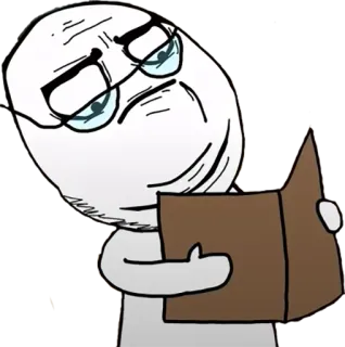 🧐 Meme, Đọc sách, Phim hoạt hình whatsapp sticker