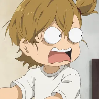 🍬 Аниме, Выражение, Мультфильм, В шоке, Смешно, Удивлен telegram sticker