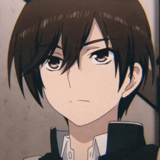 🥢 Anime, Menino, cabelo escuro, fofo telegram sticker