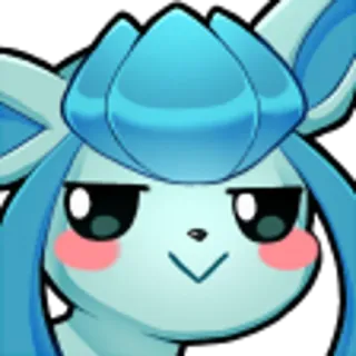 😏 Glaceon Pokémon Pokémon, Glaceon, Dibujos animados, Anime telegram sticker