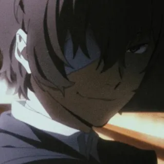 🖤 Osamu Dazai Bungou Stray Dogs Anime, Bungou Stray Dogs, Osamu Dazai, Mroczny, Postać telegram sticker