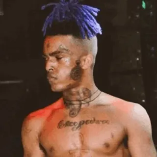 🖤 XXXTentacion rapper, muziek, portret, xxxtentacion, artiest telegram sticker