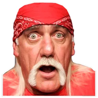 😳 Hulk Hogan Hulk Hogan, Wrestling, Wrestling professionale, WWE, Wrestler telegram sticker
