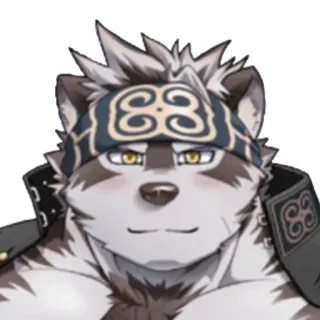 ☺️ Furry, Antropomorfik, Serigala, Karakter, Anime telegram sticker