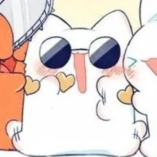 🧊 kot, zwierzę, kreskówka, okulary przeciwsłoneczne whatsapp sticker
