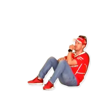 🤔 Kimi Räikkönen fórmula 1, carreras, kimi, raikkonen, ferrari whatsapp sticker