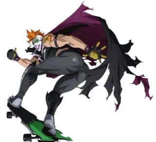 🤣 Anime, Charakter, Skateboard, Clown, Kostüm, Maske telegram sticker