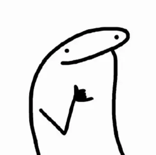 🤙 streepmannetje, beledigend gebaar, onbeleefd, middelvinger, cartoon, humor, memes telegram sticker