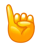 β finger, hand, pointer, emoji, gesture whatsapp sticker