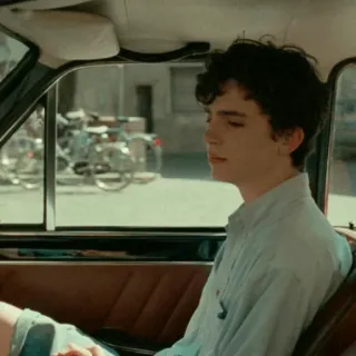 🍂 Timothée Chalamet Call Me By Your Name diễn viên, xe hơi, chân dung, phim, thanh niên telegram sticker