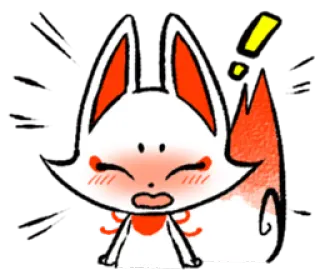 😞 raposa, chocado, fofo, animal, desenho animado, adesivo whatsapp sticker