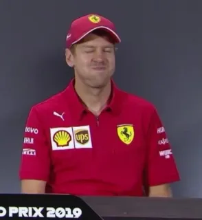 😷 Sebastian Vettel fórmula 1, piloto, automovilismo, f1, carreras telegram sticker