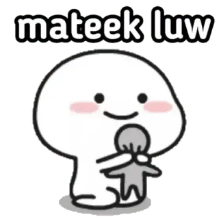 🤬 mateek luw cute, character, kawaii, sticker telegram sticker