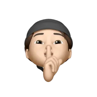 🕷 sst, diam, tenang, emoji, memoji, kalem, rahasia whatsapp sticker