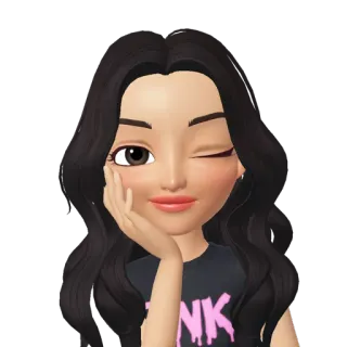 🤤 PINK Frau, Zwinkern, Mädchen, Rosa, Kpop, Blackpink whatsapp sticker