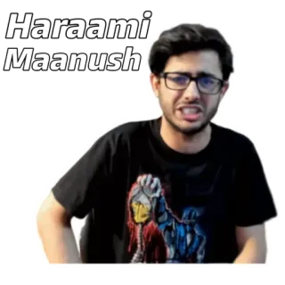 😀 Haraami Maanush Meme, Hài hước, Xúc phạm, Biểu cảm, Văn hóa mạng telegram sticker