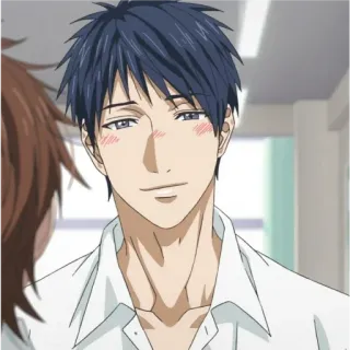 💘 Anime, Romance, Personagem, Sorriso, Rubor, Amor telegram sticker