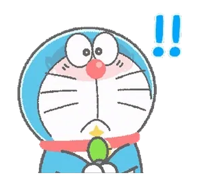 💬 Doraemon Anime, Hoạt hình, Mèo, Robot, Dễ thương, Ngạc nhiên telegram sticker