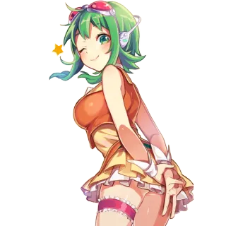 😉 Anime, Cartoon, Mädchen, Figur, Illustration, Sticker telegram sticker
