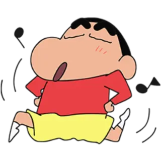 🎶 Shin-chan Crayon Shin-chan Anime, Crayon Shin-chan, Dibujos animados, Personaje, Corriendo telegram sticker