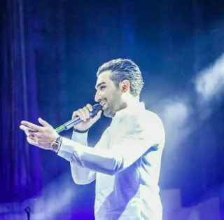 🌀 singer, man, microphone, performance, stage telegram sticker