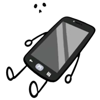 💀 Smartphone, Cartoon, Technologie, Handy, Gerät, animiert whatsapp sticker
