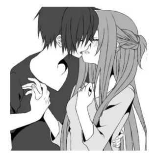 ♥️ Anime, Pareja, Triste, Amor telegram sticker