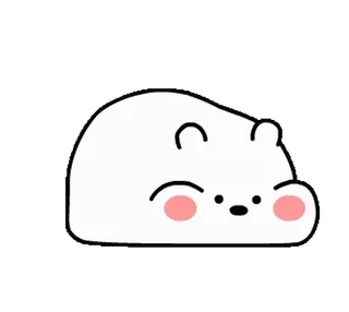 ❤️ 熊, 卡通, 可爱, 动物, 困, 睡觉, 卡哇伊 telegram sticker