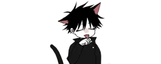 ✨ Katzenjunge, Anime, Manga, Kawaii, Süß, Charakter telegram sticker