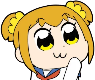 😘 Popuko Pop Team Epic anime, manga, pop team epic, popuko, funny, humor telegram sticker