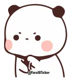 🤬 panda, fofo, desenho animado, adesivo telegram sticker