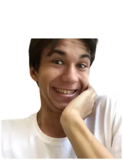 😃 человек, лицо, улыбка, портрет, счастливый, подросток whatsapp sticker