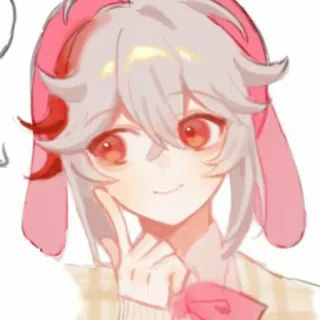 😊 Razor Genshin Impact Anime, Jeu, Lapin, Mignon, Rasoir, Genshin Impact telegram sticker