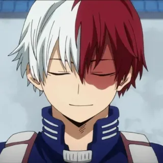 😌 Shoto Todoroki My Hero Academia อนิเมะ, มังงะ, โชโตะ โ Todoroki, มายฮีโร่ อคาเดเมีย telegram sticker