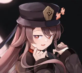 😏 Hu Tao Genshin Impact Anime, Genshin Impact, Hu Tao, Video game, Desenho animado telegram sticker