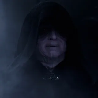 💫 Emperor Palpatine Star Wars Emperor Palpatine, Star Wars, Sith Lord, Dark Side, villain, evil, hooded figure telegram sticker