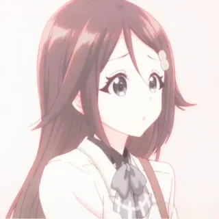 🌸 Anime, Ragazza, Uniforme scolastica, Carina telegram sticker