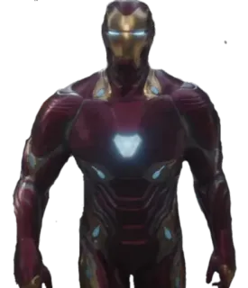 😶 Iron Man Iron Man, super-héros, Marvel, personnage, armure telegram sticker