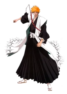 😼 Ichigo Kurosaki Bleach Аниме, Манга, Ичиго, Блич, Меч, Персонаж telegram sticker