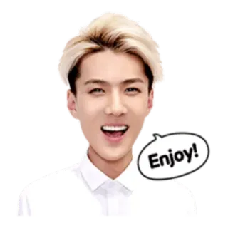 😅 Enjoy! man, enjoy, happiness, smile, positive whatsapp sticker