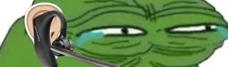 😂 Pepe the Frog Pepe, rana, triste, llorando, meme whatsapp sticker