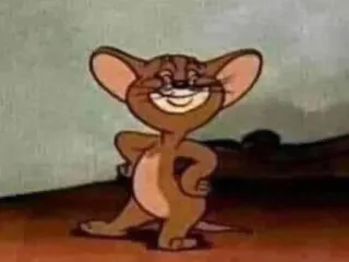🖤 Jerry Tom and Jerry Dessin animé, Souris, Personnage, Drôle, Classique, Mème whatsapp sticker